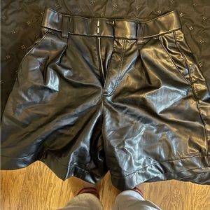 Abercrombie Leather Shorts